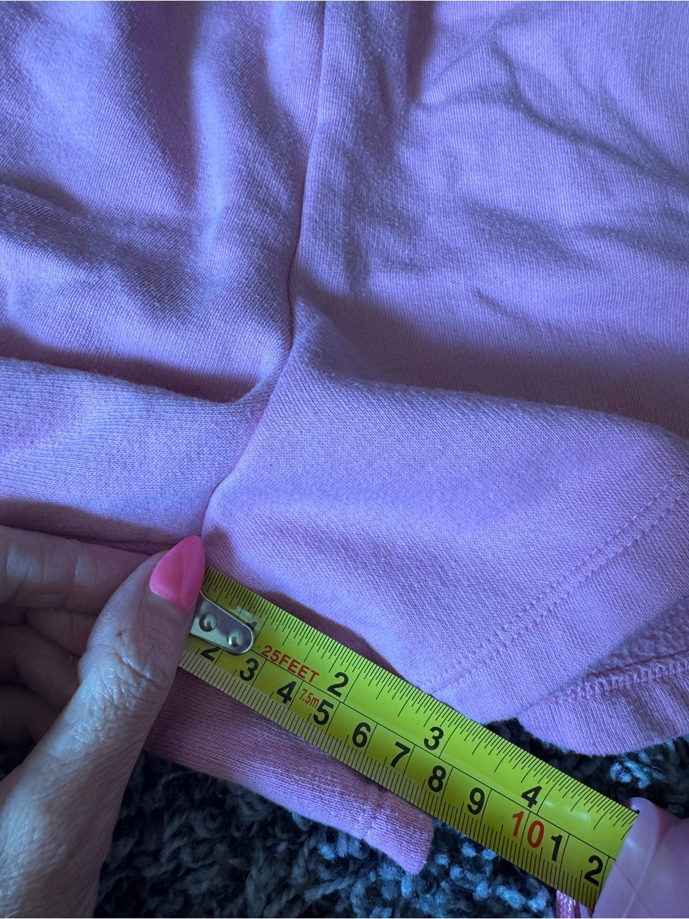 PINK Victorias Secret Fleece Pullover And Shorts Set Pink Lounge Outfit S M - Picture 11 of 16